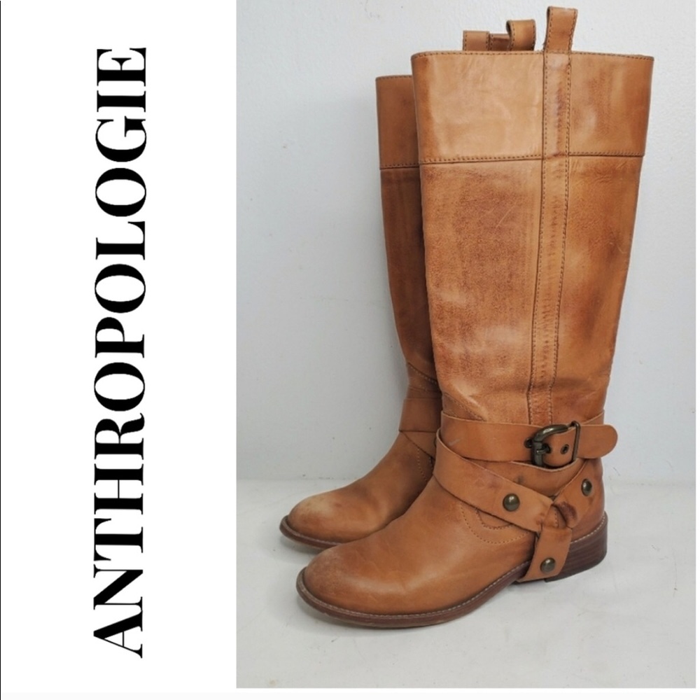 Anthropologie Schuler and Sons ankle wrap boots…